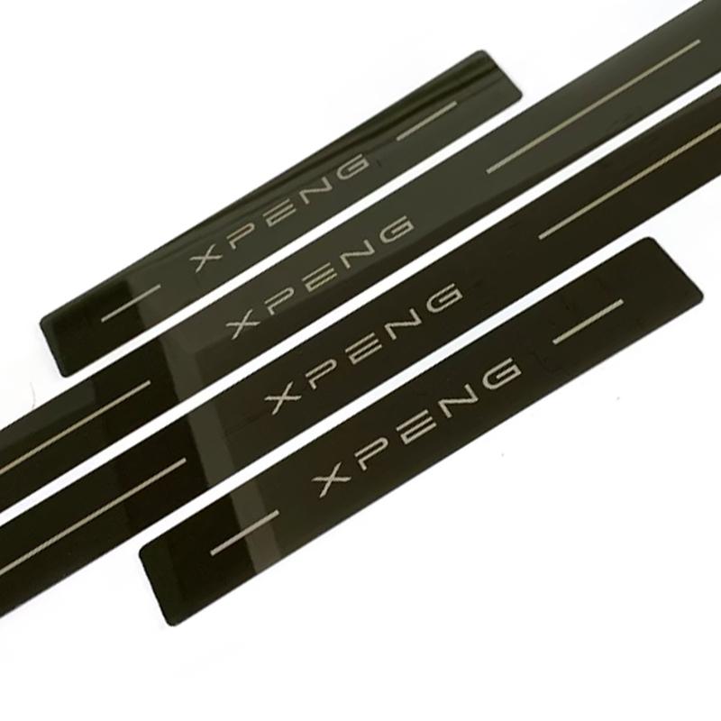 For Xpeng G9 Car Door Sill Protector Scuff Plate Accessories Pedal Styling Stickers Auto Threshold Cover Parts 2024