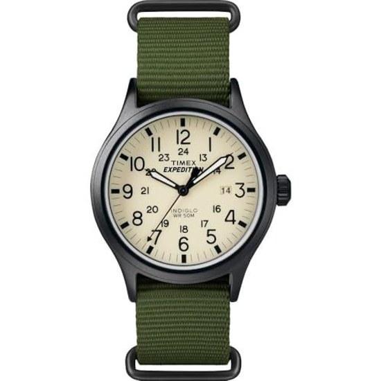 Timex Mens Expedition Scout 40 Watch Green Black Cream