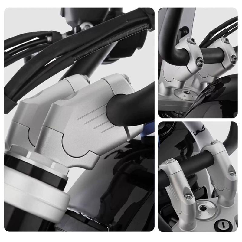 ABLZ-Adjustable Handlebar Riser Kit Motorcycle Accessories Heightening Clamp For BMW R12 R12 Ninet NINE T