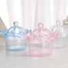5Pcs Hollow Clear Candy Boxes Crown Gift Box Crown Shaped Candy Box Plastic Creative Candy Cases