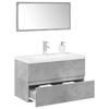 VidaXL 3-piece Bathroom Furniture Set Concrete Grey, Bathroom Cabinet, Bathroom Vanity, Furniture 3324912