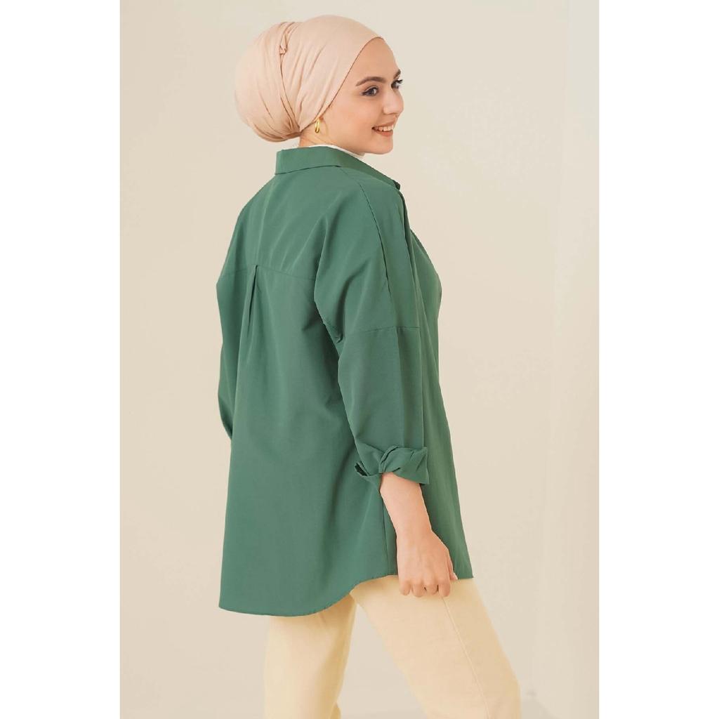 Oversize Basic Shirt Green