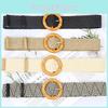 Waist Weave Rope Bamboo Kno Woven Round Buckle Women Waist Gift Belt