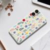 For iPhone 17 Case Colorful Flower Branches Pattern Printing Straight Edge TPU Phone Back Cover