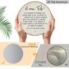 2D Flat Aluminum Decorative Plaques and Ornaments Sign Round Metal Hanging Plaque, Vintage Wall Art with Heartwarming Family Messages, Rustic Home