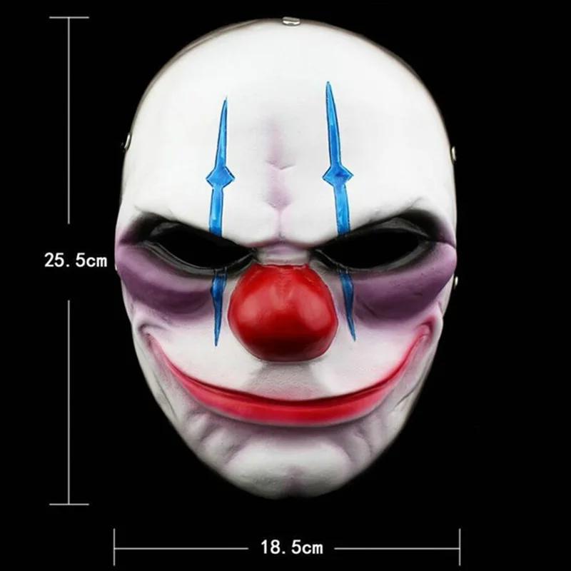 Payday 2 Resin Mask Heist Dallas/Wolf/Chains/Hoxton Cosplay Halloween Collection Horror Clown Masquerade Carnaval Costume Props