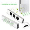 External Cooling Fan Fit, Dual Purpose USB Cooler Stand with 3 High-Speed Fans, 3 Level Adjustable Speed, 2USB Ports,Xbox One S, XBOX ONE SLIM