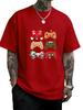 Mens retro game Tshirt fashionable casual fitness game console roundneck shortsleeved top