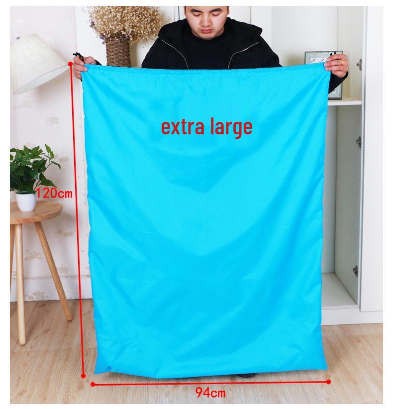 Большой пылезащитный мешок из ткани Оксфорд с завязками для хранения одеял