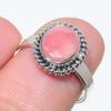 Натуральный Родохрозит Драгоценный Камень Ручной Работы 925 Стерлинговое Серебро Ювелирное Кольцо S.7 C7s83