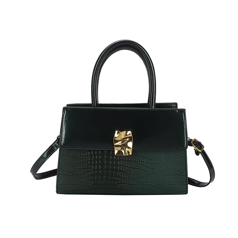 Европейская и американская сумка в стиле ретро с крокодиловым узором, женская сумка 2023 года, новые трендовые сумки, высококачественная модная сумка-мессенджер на одно плечо