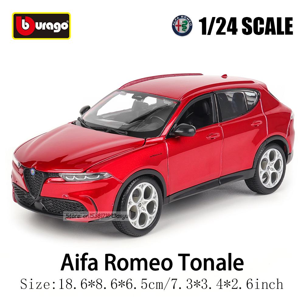 RGMUX1 Bburago 1:24 Alfa Romeo Tonale Alloy Luxury Vehicle Diecast Car Model Toy Collection Gift Birthday Present