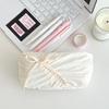 Large Capacity Stationery Storage Bag Bowknot Design Pencil Bag Cosmetic Bag Pencil Case  Girls