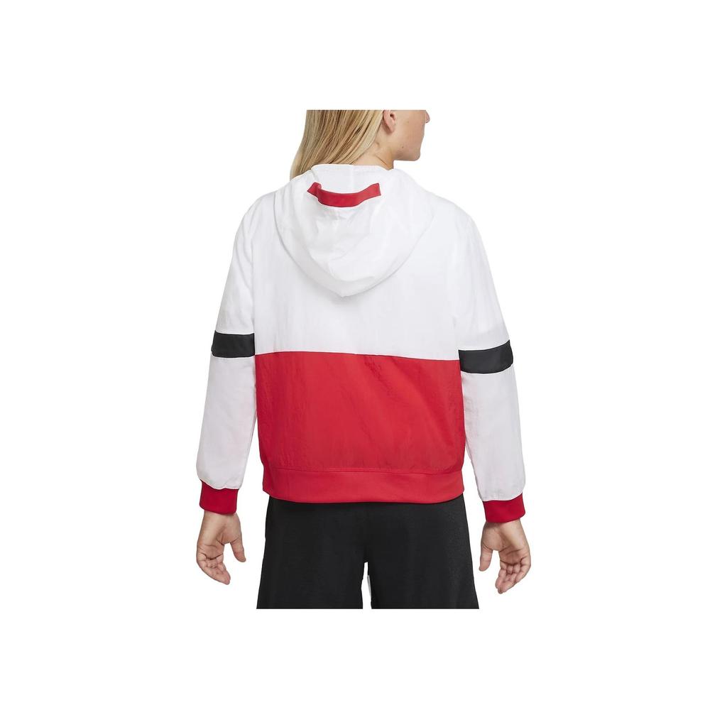 Nike Толстовка с капюшоном и принтом логотипа Crossover Zip-Up, детские куртки белого цвета DJ5727-100