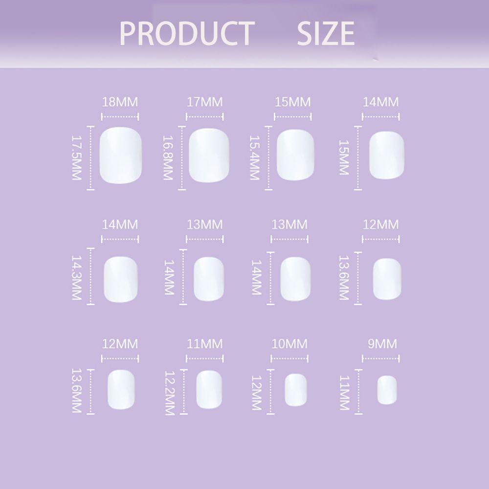 24pcs/Box Artificial Full Cover Nail Tips Wearable Ballerina False Nails Press On Nails French Style