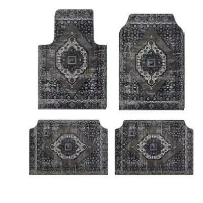 Vintage Persia Kilim Complete Car Foot Mat Machine Made Suede Anti-Skid PVC Bottom Wear Resistant Universal Car Interior Rug