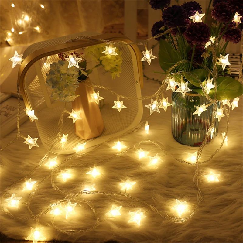 Star String Lights USB/Battery Operated LED Fairy Lights Christmas Light For Party Wedding Garland Outdoor Xmas Tree Decoration