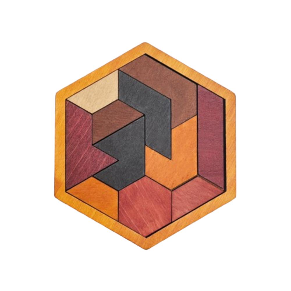 Challenges Wooden Tangram Puzzle Interactive Jigsaw Puzzle Board Boys Girls