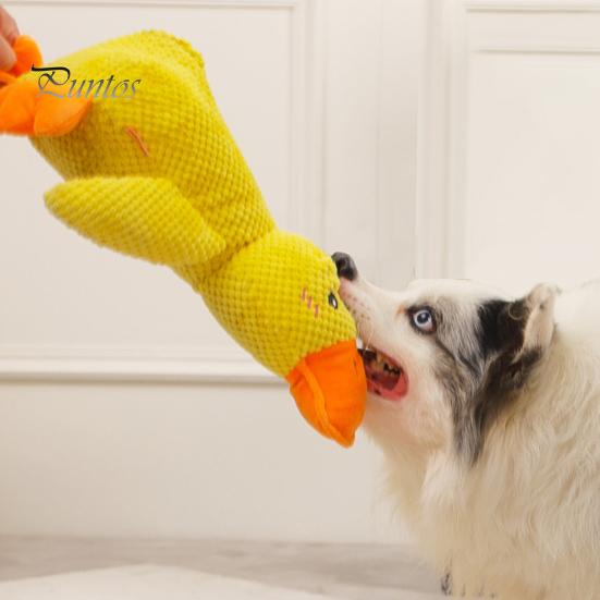 Игрушка для домашних животных, развлекательная игрушка в форме утки, скрипучая игрушка для собаки, устойчивая к жеванию, чистка зубов, игрушка для моляров собаки, товары для домашних животных