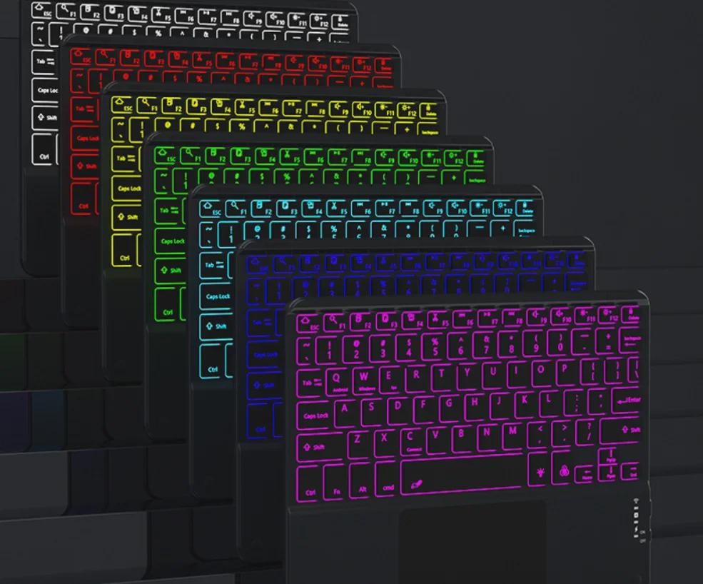 IPad 2017/2018 (9,7") Прозрачный чехол-клавиатура с поворотом на 360°