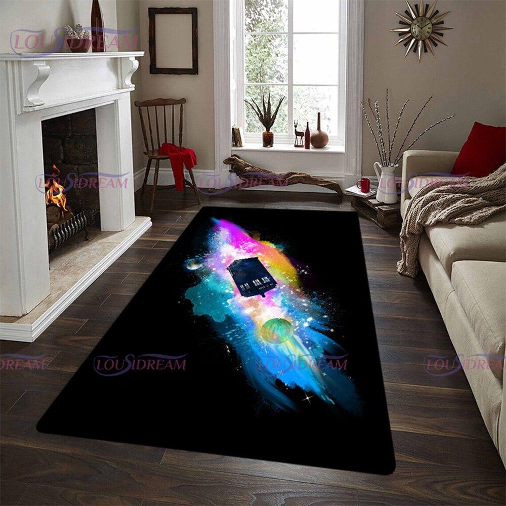 Тайный доктор. Коврик из серии «Доктор ТВ» для спальни, 3D ТАРДИС с принтом, большой ковер для зала, напольный ковер для гостиной, ковер для комнаты, декор