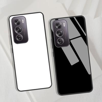 Чехол-бампер из закаленного стекла для OPPO Reno12 Reno 12 Pro 12Pro, для OPPO A60 4G / realme c61 4G, с жесткой задней крышкой, для Reno 12