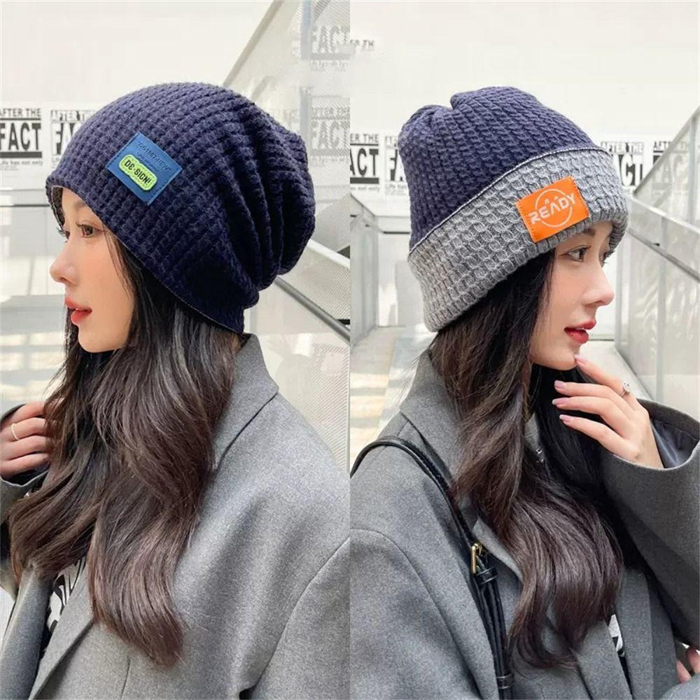 Утепленная вязаная шапка, ветрозащитная шапочка, симпатичная защита ушей для женщин и девочек