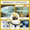 Porcelain Repair Kit Broken Ceramics Glass Repair Glue Kit Adhesive Refinishing for Art Craft Plate Saucer Cup Teaware Vases