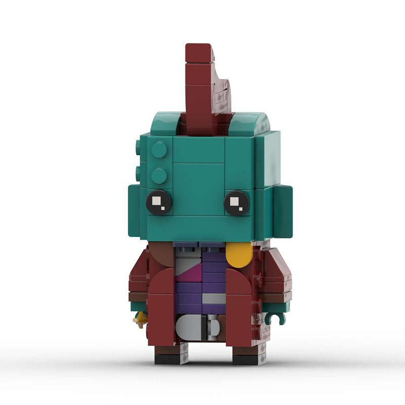 Building Block Compatible, Marvel-Yondu-Mechanical Fin Creative Assembly Square Head Brick Model Gift