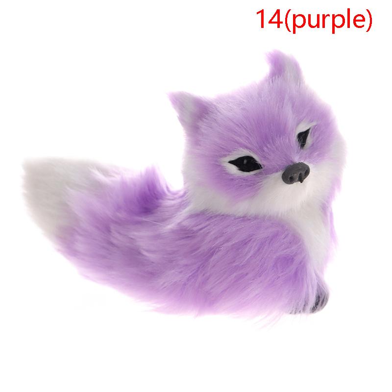 Моделирование животных лисы плюшевые декоративные игрушки куклы для детей подарок на день рождения