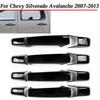 Накладка на ручку внешней двери, корпус, отделка Для Chevy Silverado Avalanche 07-13 Черный