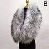 Winter Large Faux Fox Fur Collar Fake Fur Coat Scarves Luxury Women Men Jackets Hood Shawl Decor Female Neck Collar Wraps