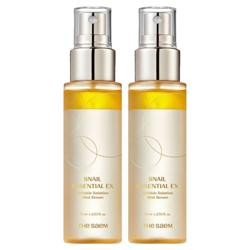 The Saem Snail Essential EX Wrinkle Solution Mist Serum, 2 pcs, 75ml