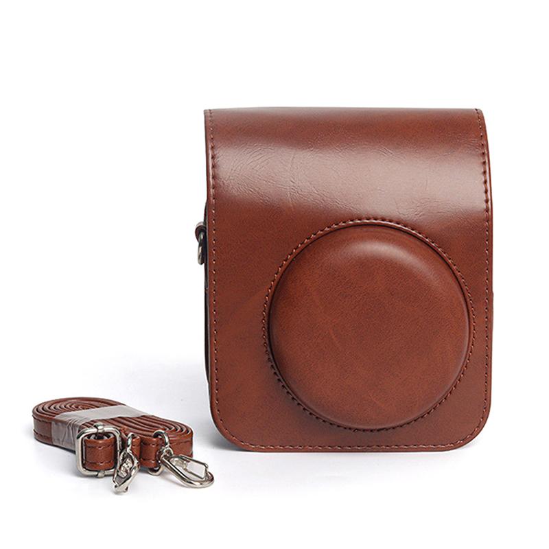 1Pc For Instax Mini 12 Case Camera Bag Pu Leather Cover Bag Camera Case For Instax Mini 12 Camera Bag With Shoulder Strap