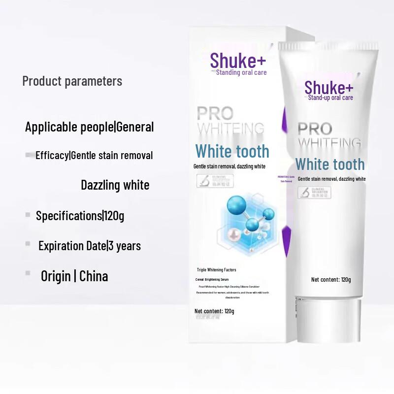 Отбеливающая зубная паста Shuke Sparkling White