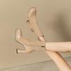 Women's Retro Martin High Heel Ankle Boots - 2025 Autumn/Winter Chunky Platform, Elastic Fit