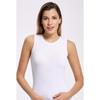 Женское боди из лайкры с круглым вырезом без рукавов, 5 предметов, белое
