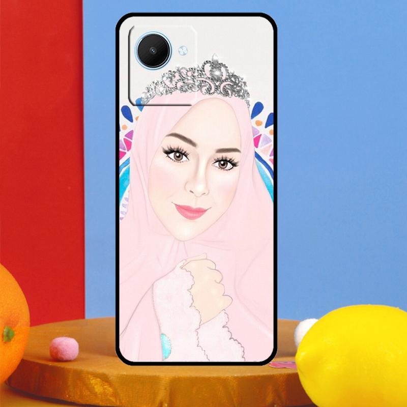 Мусульманская Исламская Арабская Девушка Хиджаб Для Realme 14 Pro Plus 10 11 12 13 15 Pro C67 C65 C63 C61 C55 C53 C51 C71 C75 GT7 Pro Чехол