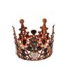 Ретро медный барочный торт украшения корона день рождения круглая детский головной убор для выступлений черная женская золотая корона
