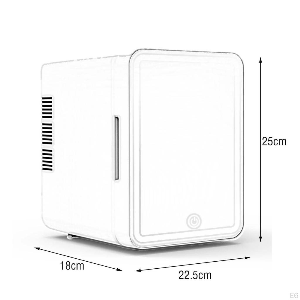 Mini Fridge 4L Multifunction Food Portable Cooling for Home Dorm Room Office White