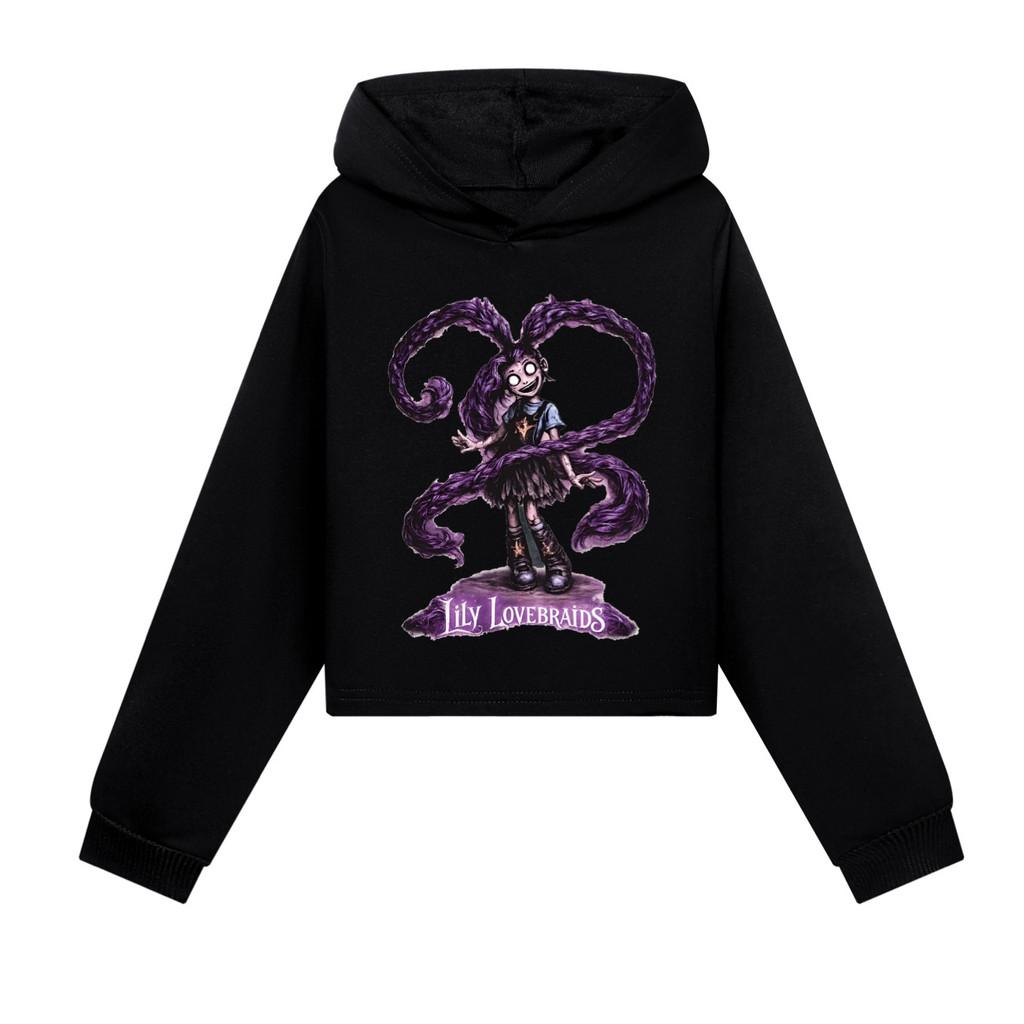 5582 Multi-color Kids Girls Lily Lovebraids Printed Long Sleeves Hoodies