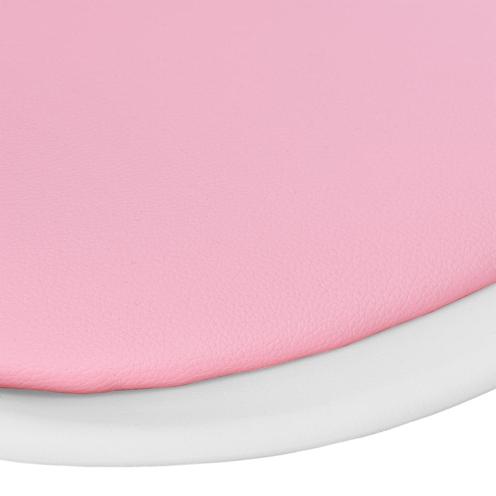 Grover swivel chair, pink and white