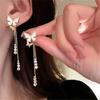 New Fashion Trend Exquisite Long Tassel Butterfly Pendant Earrings Ladies Senior Jewelry Couple Birthday Party Gift Wholesale