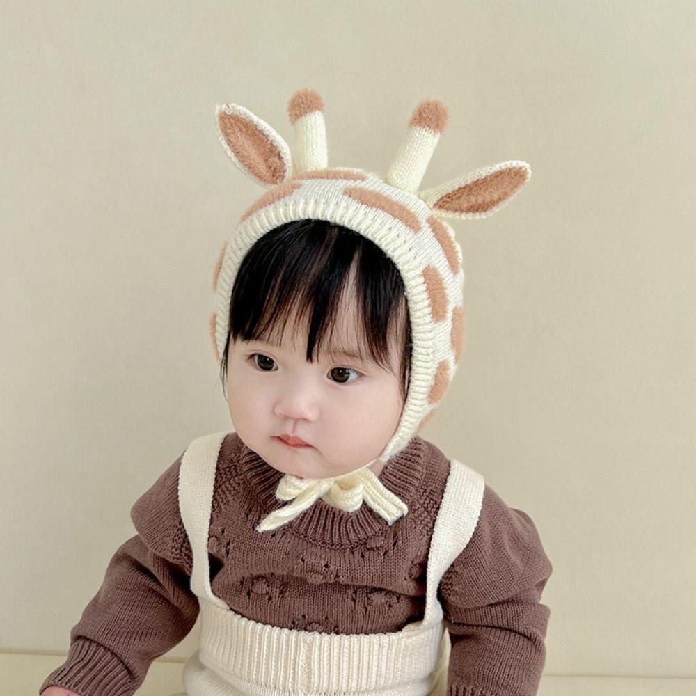Warm Cartoon Baby Hat Cotton Girl's Ear Protection Cap Cute Baby Cap Winter
