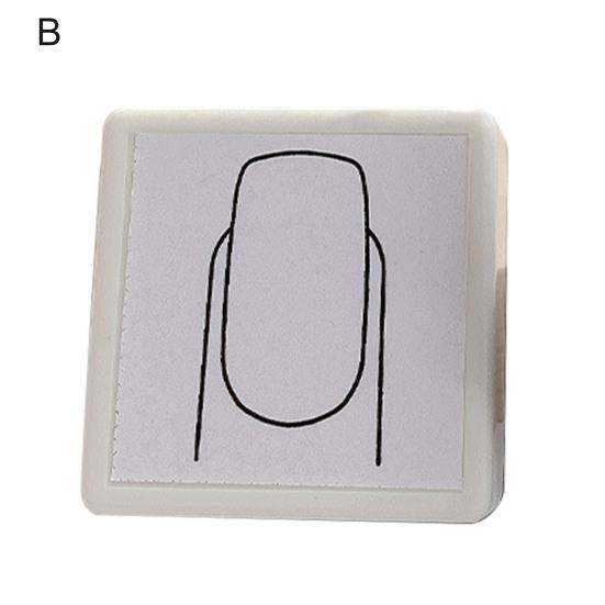 Yousheng Nail Seal Простая эксплуатация Недеформируемая DIY Арт Практика Квадратный тип Форма Шаблон акварели для маникюра