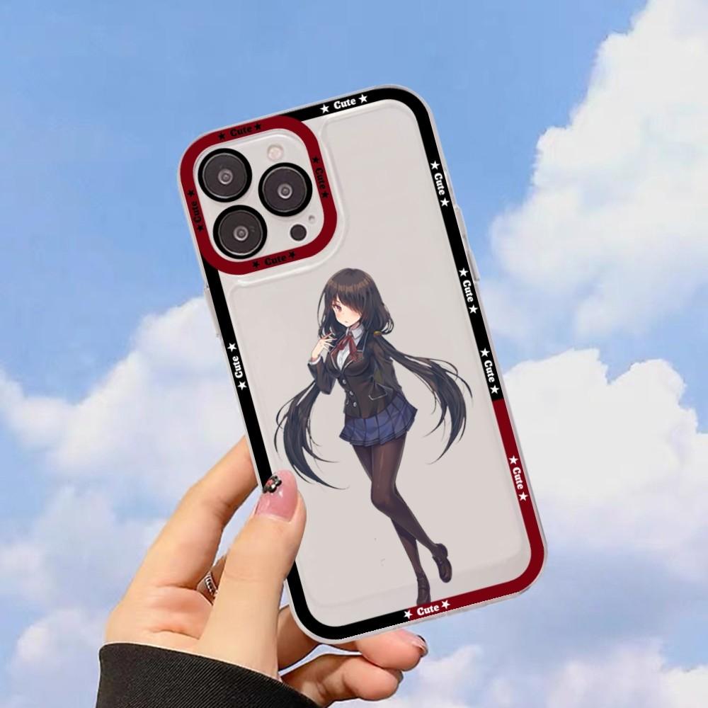 Чехол для телефона Date A Live Tokisaki Kurumi для iPhone 13 14 Pro Max XS XR 12 11 Pro 13 Mini 6 7 8 Plus, мягкая прозрачная задняя крышка
