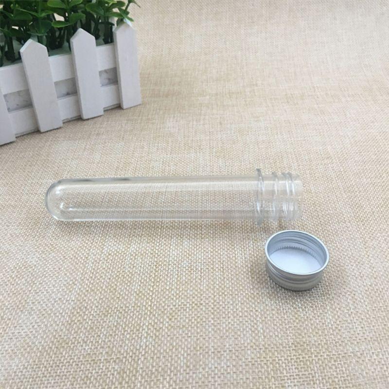 Plastic Test Tubes Clear and Transparent Candy Storage Containers with Screw Caps 40ml 10PCS