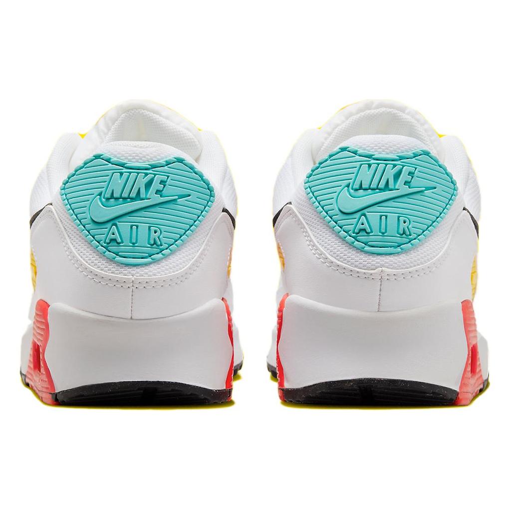 New Nike Air Max 90 White Black Pink Foam Bright Crimson Women's FZ3622-100