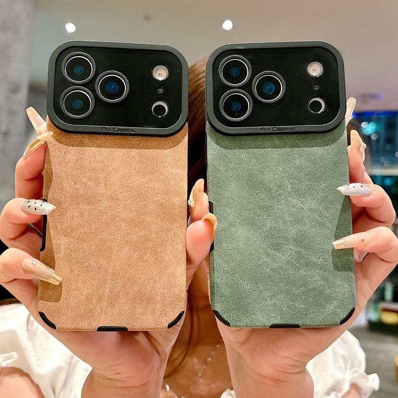 Кожаный чехол для телефона из овчины, противоударный, для For Iphone 17 16 Pro Max Air 1 14 13 12 11 Pro XS Max X XR 7 8 SE2, матовый чехол