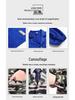 Unisex Dustproof Camouflage Labor Protection Coats with Logo Printing Option - Blue Long Coats